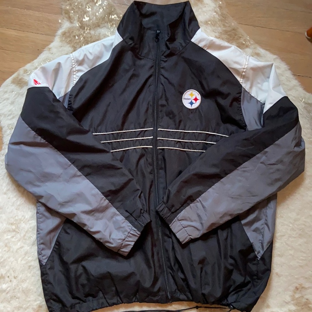 Steelers Unisex Lightweight Windbreaker Jacket | NFL Team Apparel Reebok